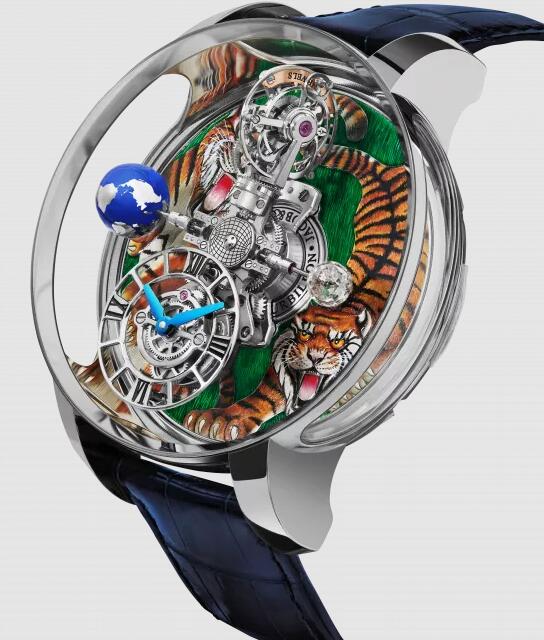 Review Jacob & Co ASTRONOMIA ART COLOR TIGERS AT100.30.AA.UE.BBALA Replica watch